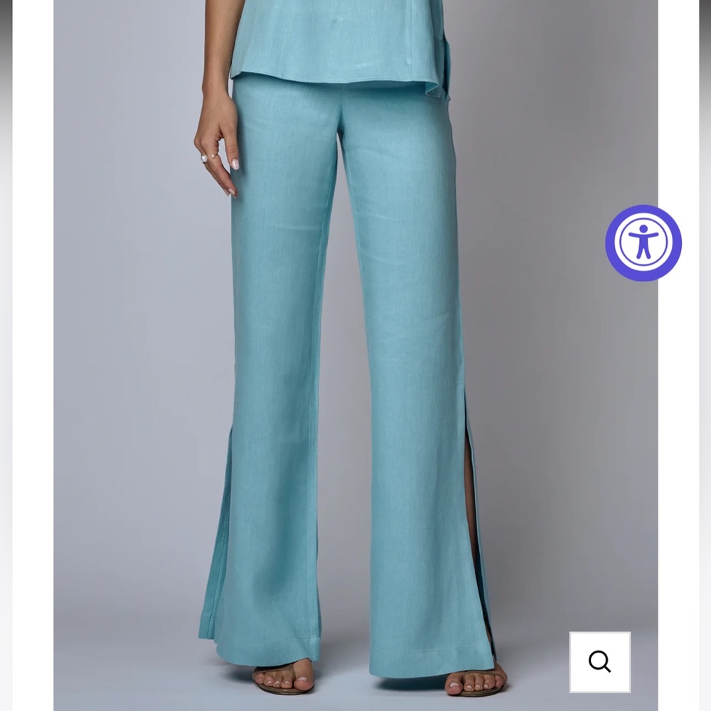 Hevron Dara Pant in Ice Blue